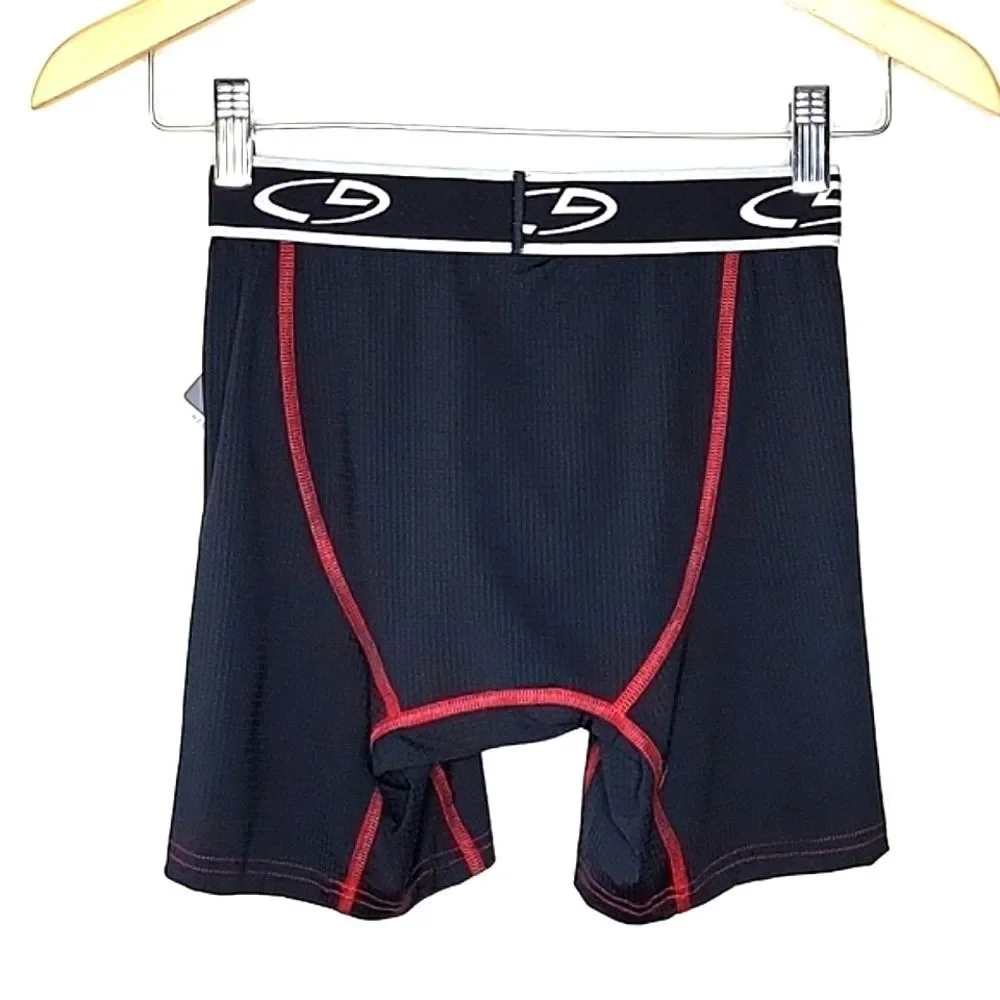 CHAMPION NWT Black Red Boxer Brief sz S Lightweight Breathable Moisture Wicking